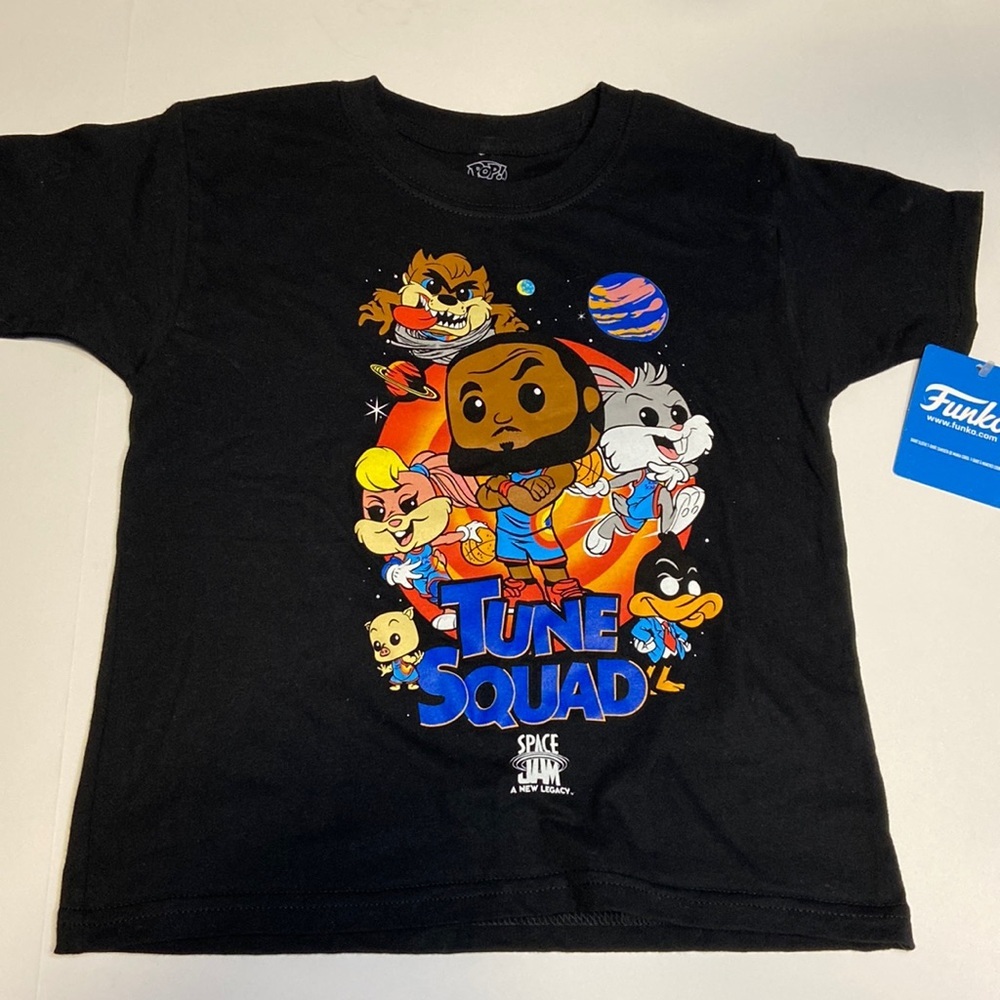 Space Jam Tune Squad Lebron James Looney Tunes Funko Pop Short Sleeve T-Shirt XS